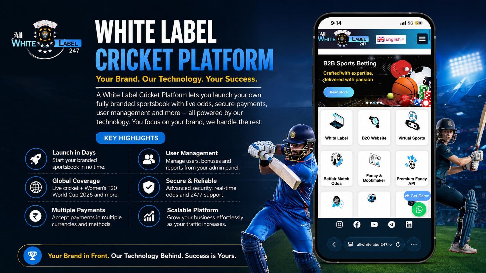 Women’s T20 World Cup 2026: How to Start a Cricket White Label Business with AllWhiteLabel247